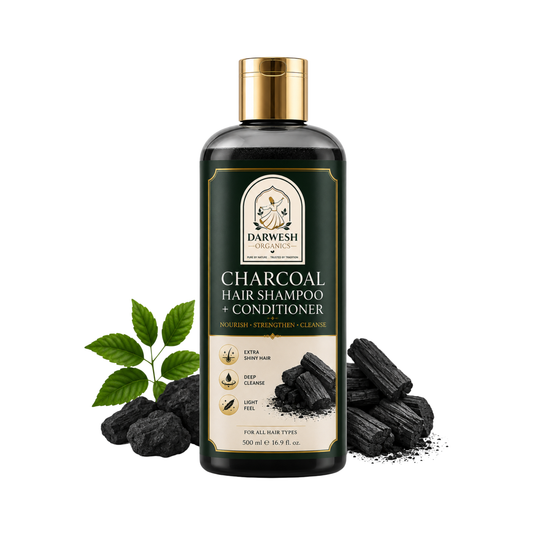 Darwesh Organics Charcoal Hair Shampoo + Conditioner